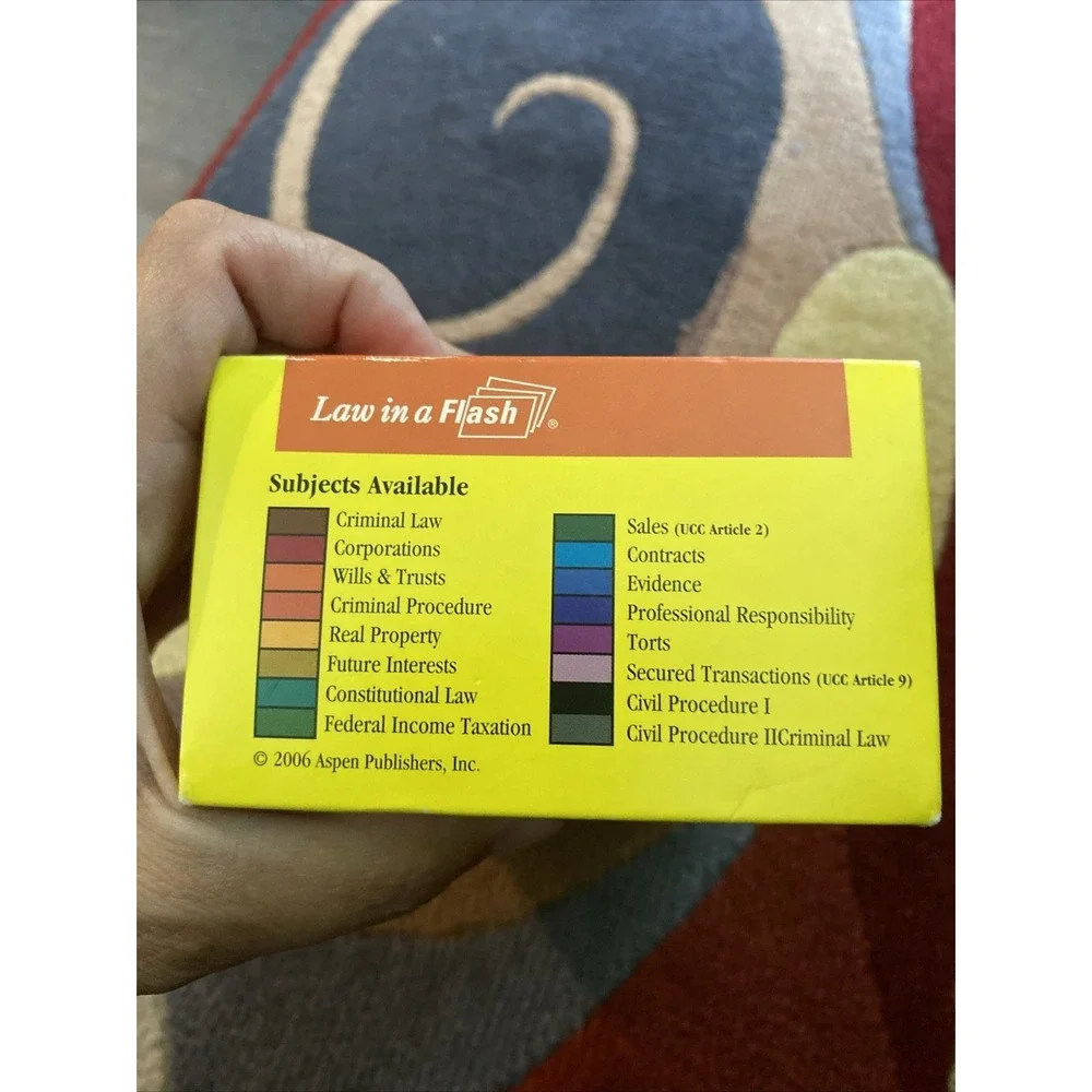 Emanuel Law in a Flash Contracts Cards Flashcards Bar Exam Law School 2012 READ